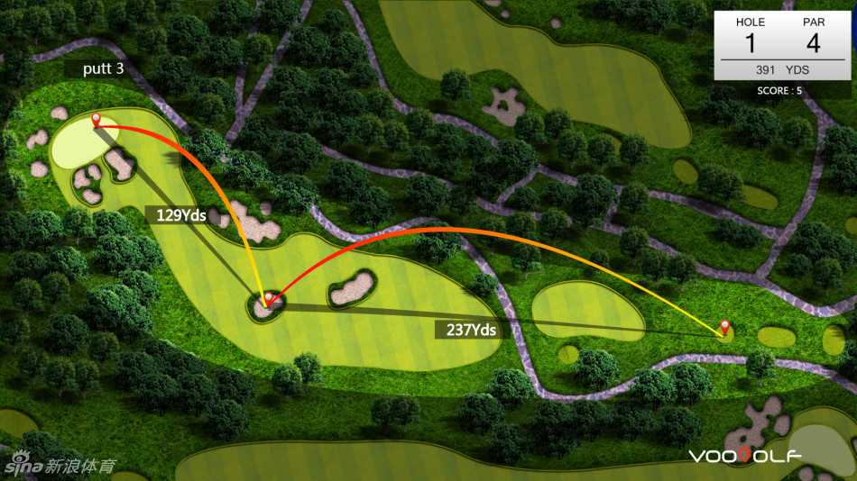 朴城炫在第七洞果岭边凝神观察，冷静沉稳，这一记精彩的挖起杆成为她扭转局势的开始