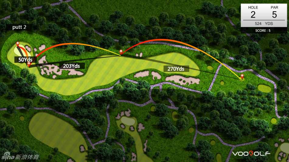 冠军推杆瞬间！朴城炫在第十八洞果岭上果断出手，小球沿着预定线路精准滚入洞杯，锁定胜局