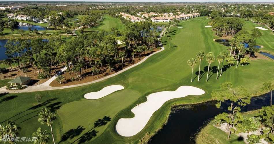 高尔夫球安静地躺在修剪整齐的发球台草皮上，背景是开阔的蓝天，一场关于专注与力量的对话即将开始。