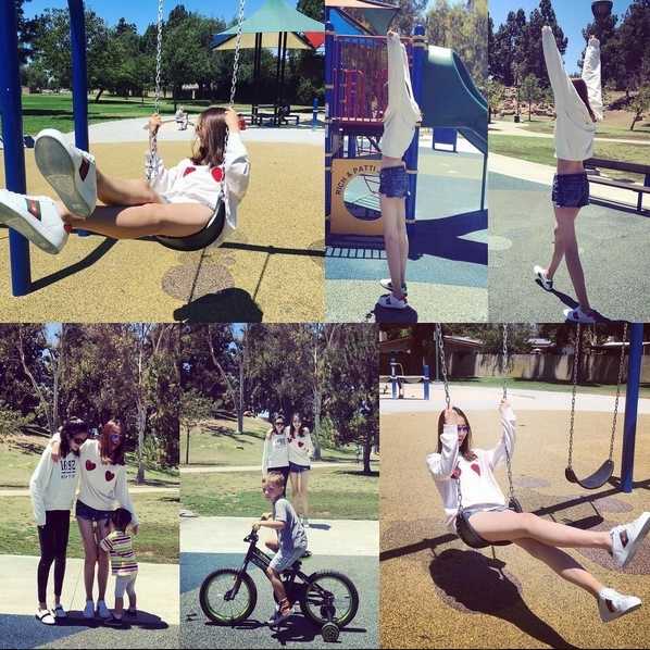 午后的温暖光晕里，陈露一双线条流畅的修长美腿轻轻交叠，仿佛是从时尚杂志封面走出的画报女郎，静谧中透着优雅的力量