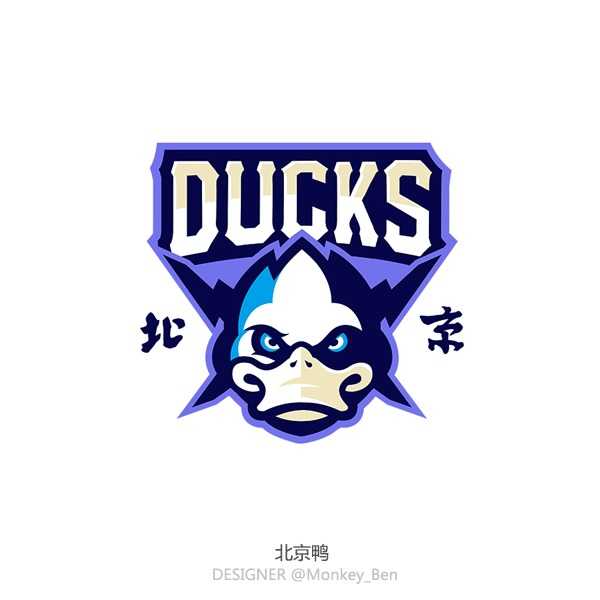 烈火雄心与峥嵘岁月:探秘CBA诸强队标背后的城市图腾 北京鸭队标以灵动的霹雳鸭形象展现,俏皮中带着不服输的倔强,完美诠释了京城篮球独有的幽默感与生命力。