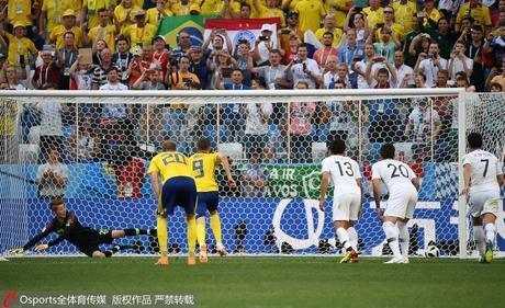 标题：世界杯瑞典1-0韩国｜VAR点球改写格局