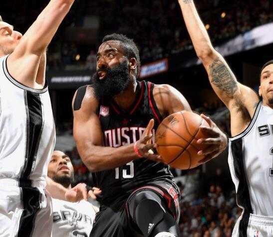 标题：骑士4比2淘汰猛龙晋级东决 哈登米切尔双枪轰57分