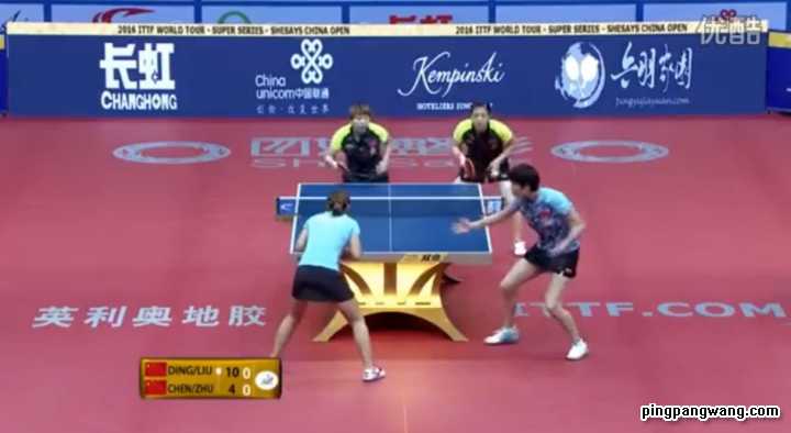 亚锦赛女单半决赛：陈梦3-1逆转刘诗雯