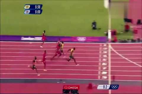 博尔特vs加特林史诗级对决：百米巅峰决加特林谢幕战逆袭