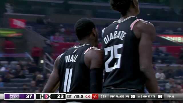 快船vs国王2015：格里芬37+9+6率队开季三连胜