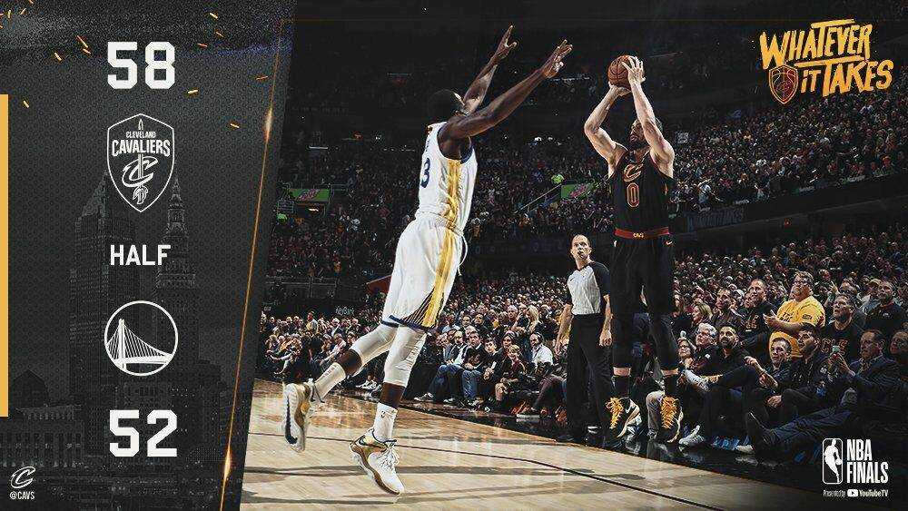 总决赛G5录像回放：詹欧82分客场掀翻勇士